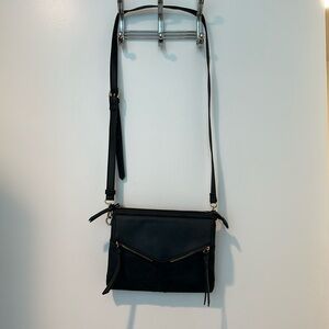 Free People Black Leather Crossbody